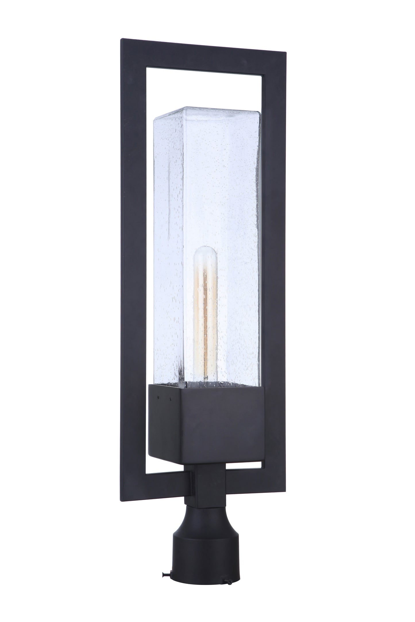 ZA4025-MN - Perimeter 1 Light 25" High Post Mount - Midnight