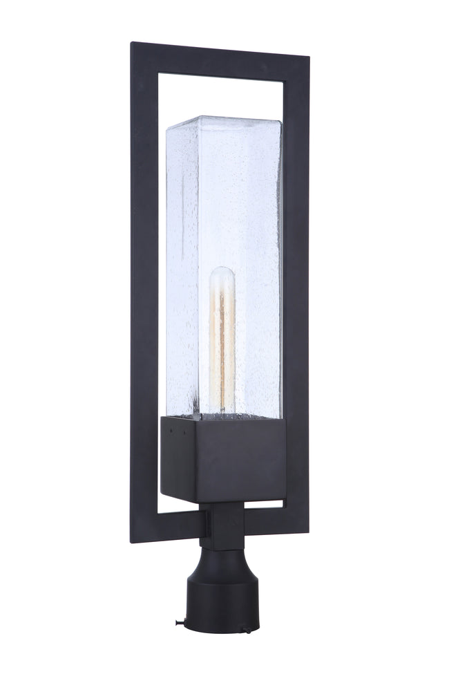 ZA4025-MN - Perimeter 1 Light 25" High Post Mount - Midnight