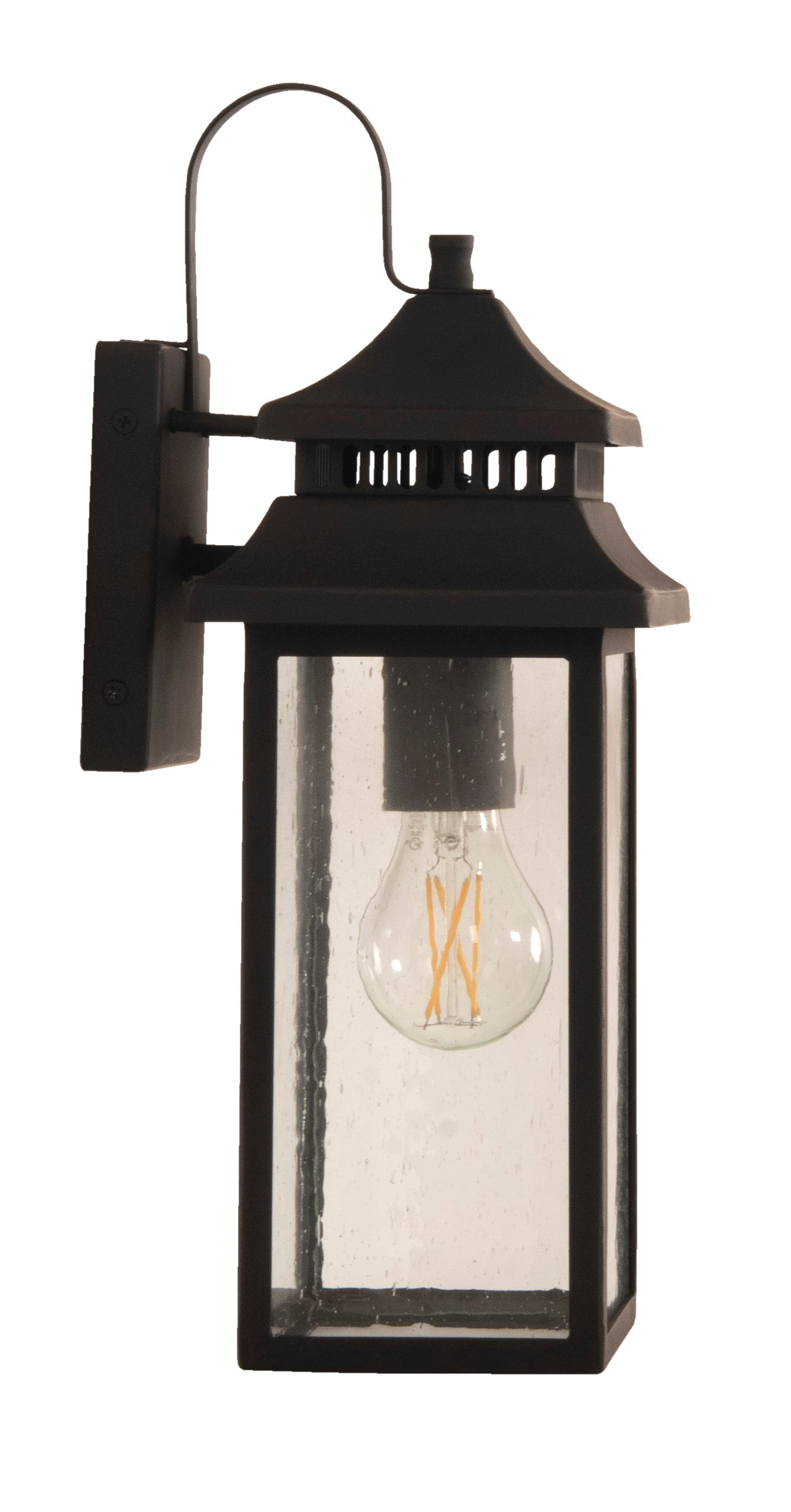 ZA3104-DBG - Crossbend 1 Light 15" High Outdoor Wall Lantern - Dark Bronze Gilded