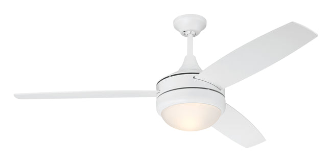 PHZ52W3 - Phaze II 3-Blade 52" 3 Blade Ceiling Fan with Light Kit - White
