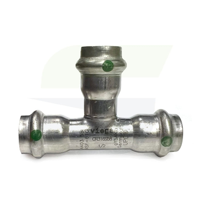 80580 - 1/2" ProPress 316 Stainless Steel Tee