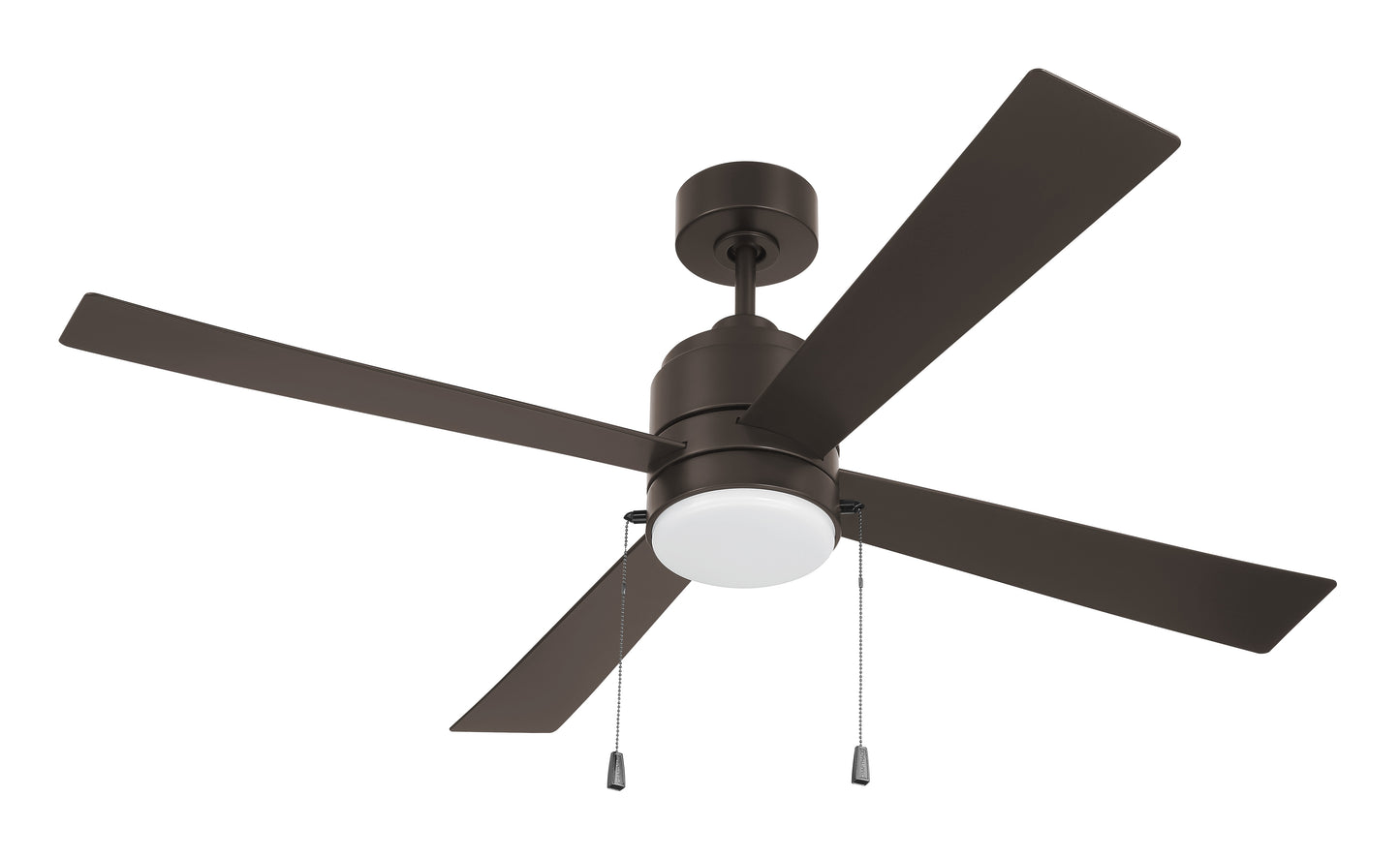OMCY52CBZ4-PC - Outdoor McCoy 52 4 Blade with Pull Chains 52" 4 Blade Indoor Outdoor Ceiling Fan with Light Kit - Classic Bronze