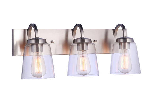 16323BNK3 - Elsa 3 Light 22" Wide Vanity Light - Brushed Nickel
