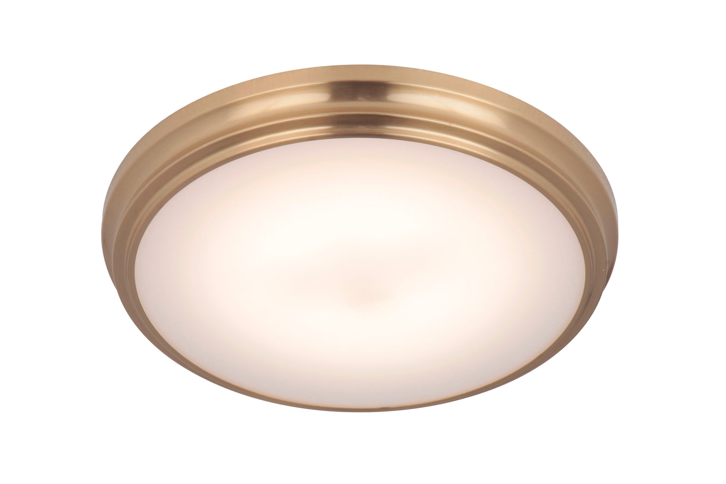 X6611-SB-LED - X66 flushmounts 1 Light 11" Wide Flush Mount - Satin Brass