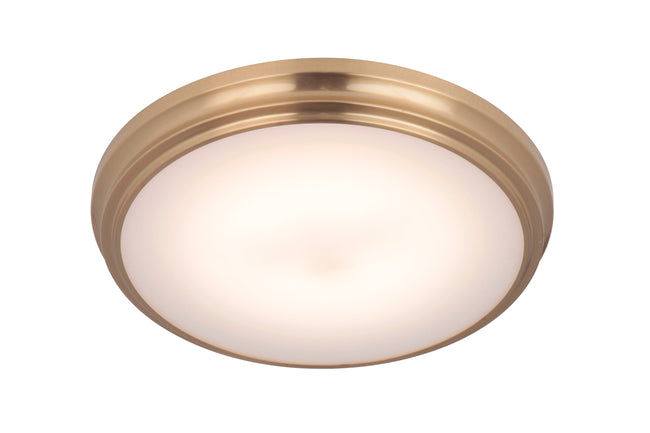 X6611-SB-LED - X66 flushmounts 1 Light 11" Wide Flush Mount - Satin Brass
