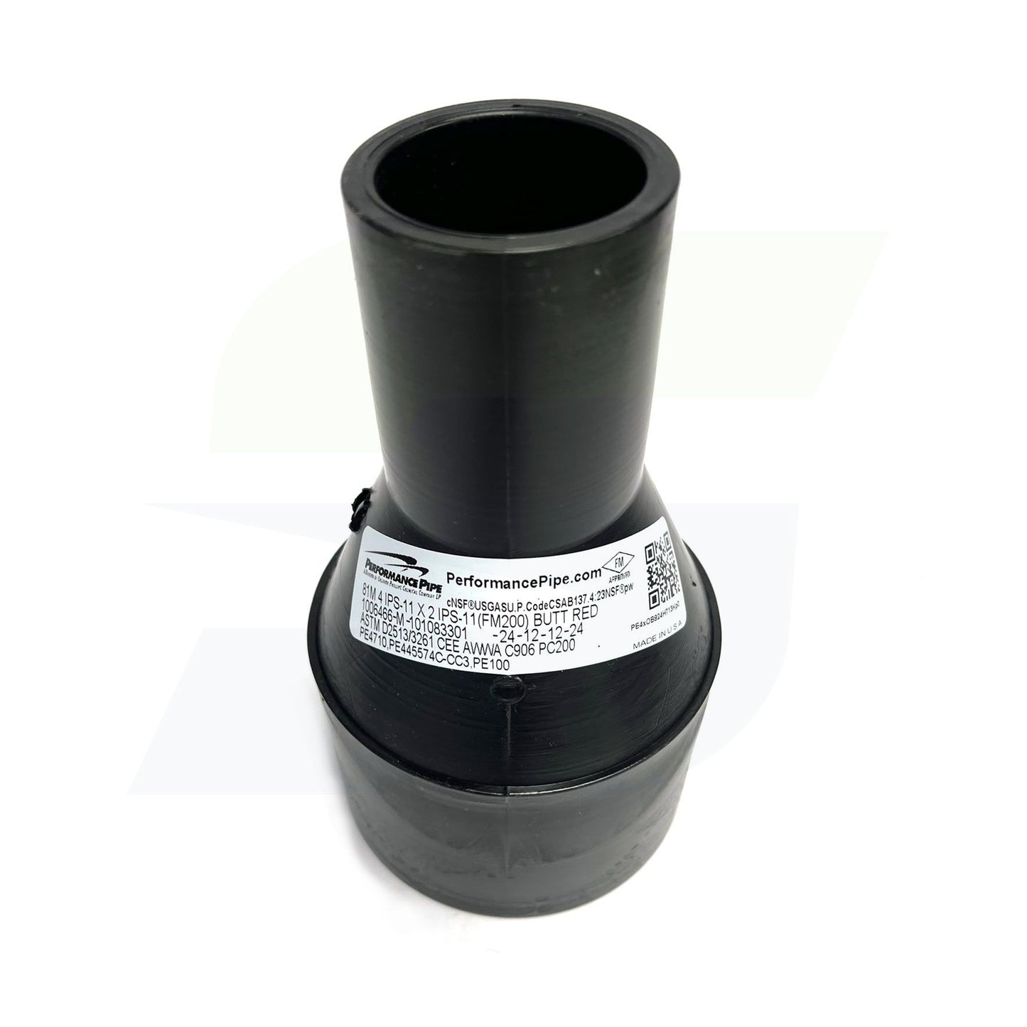 1006466 - 4" x 2" IPS Molded HDPE Gas Butt Reducer