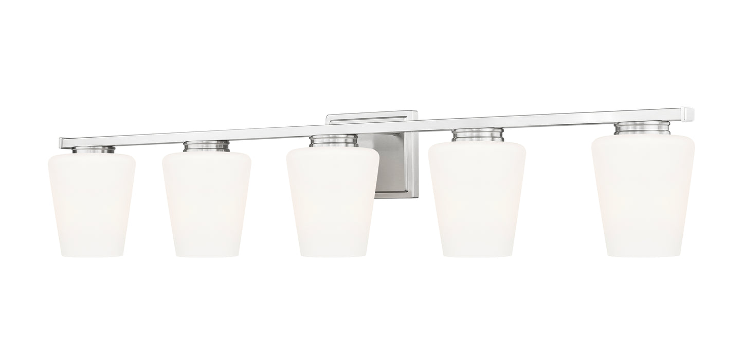7703-5V-BN - Nextra 5 Light 42" Vanity - Brushed Nickel