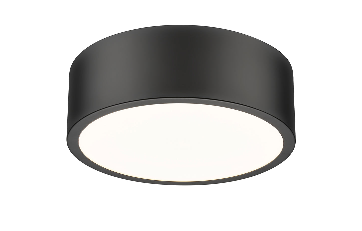 1017F12-MB-LED - Coronado 1 Light Flush 12" Mount - Matte Black