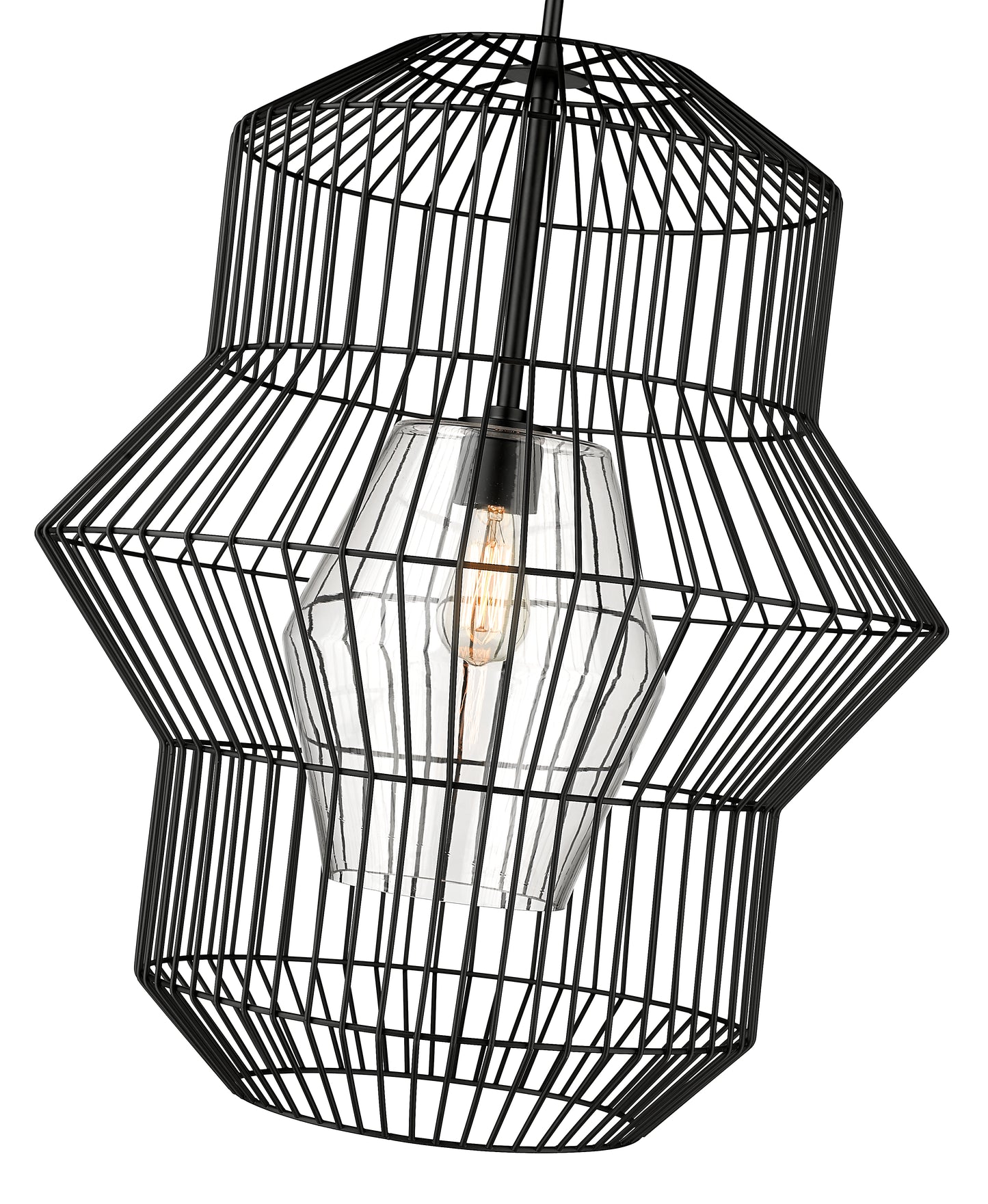 1941P24-MB - Orsay 1 Light 24" Pendant - Matte Black