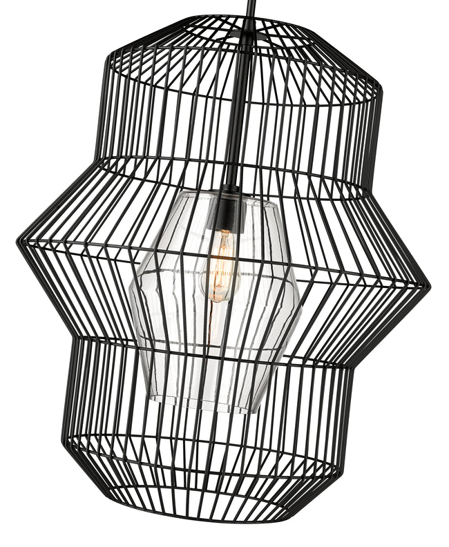 1941P24-MB - Orsay 1 Light 24" Pendant - Matte Black