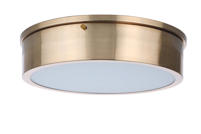 X6713-SB-LED - Fenn 1 Light 13" Wide Flush Mount - Satin Brass