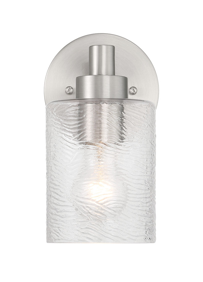 60201-BNK - Lyndsey 1 Light 9" High Wall Sconce - Brushed Nickel