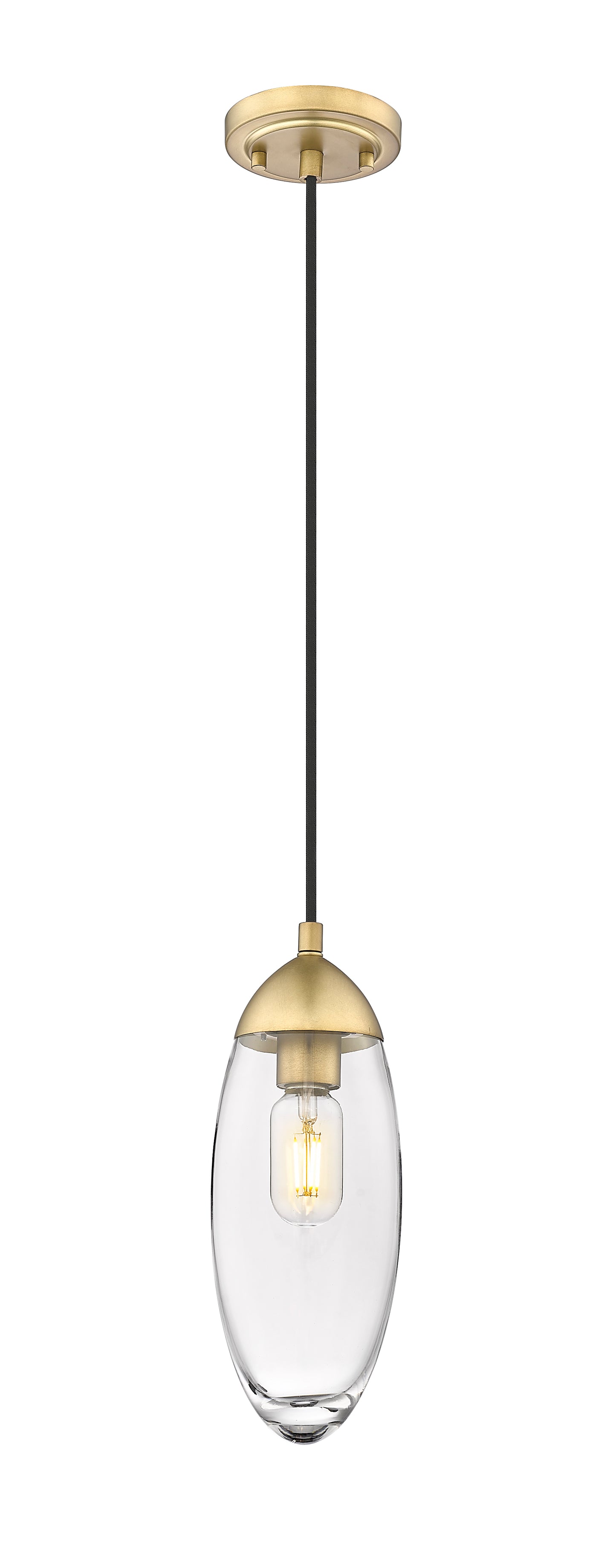 651P-RB - Arden 1 Light 4" Pendant - Rubbed Brass