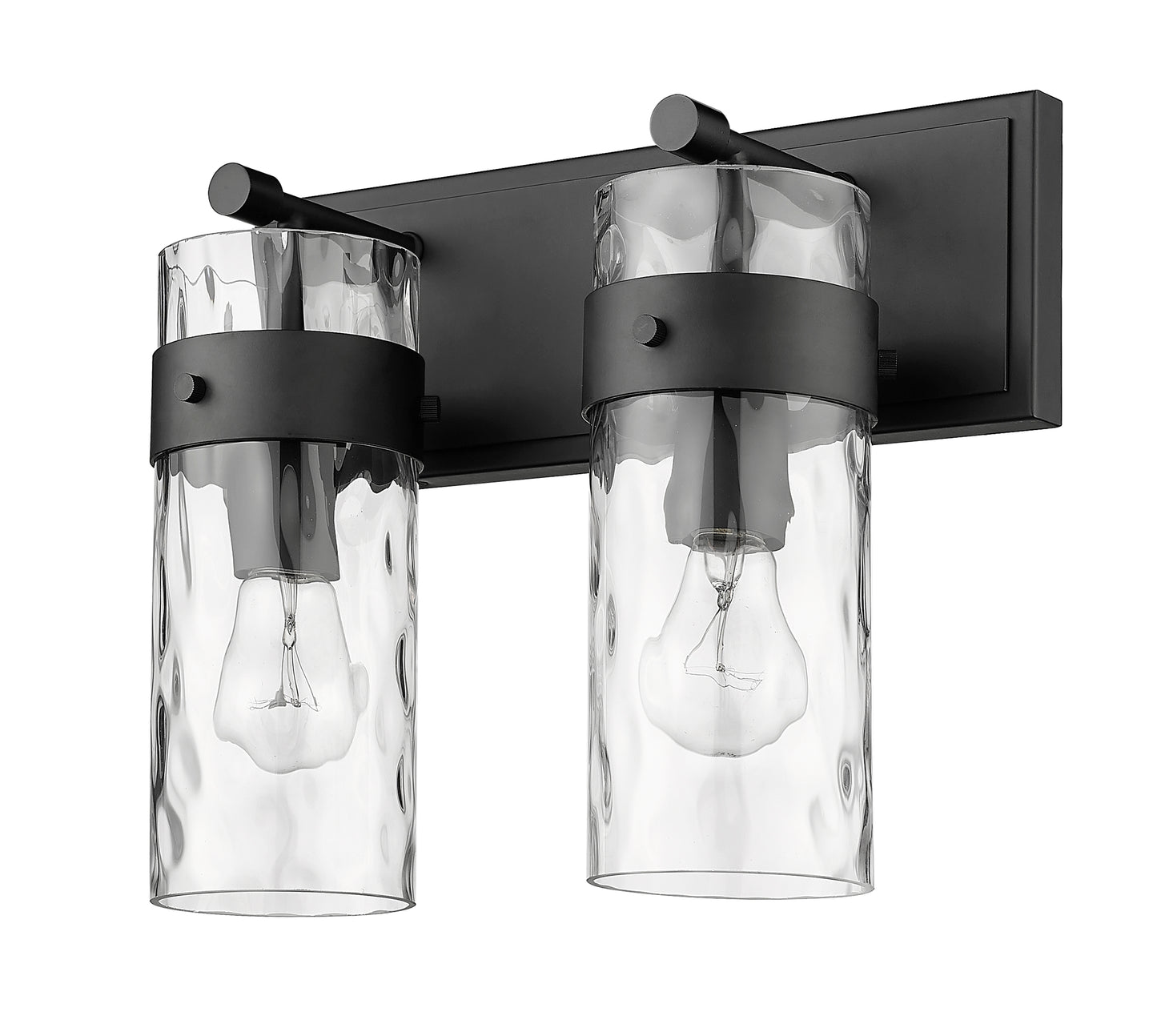 3035-2V-MB - Fontaine 2 Light 14" Vanity - Matte Black