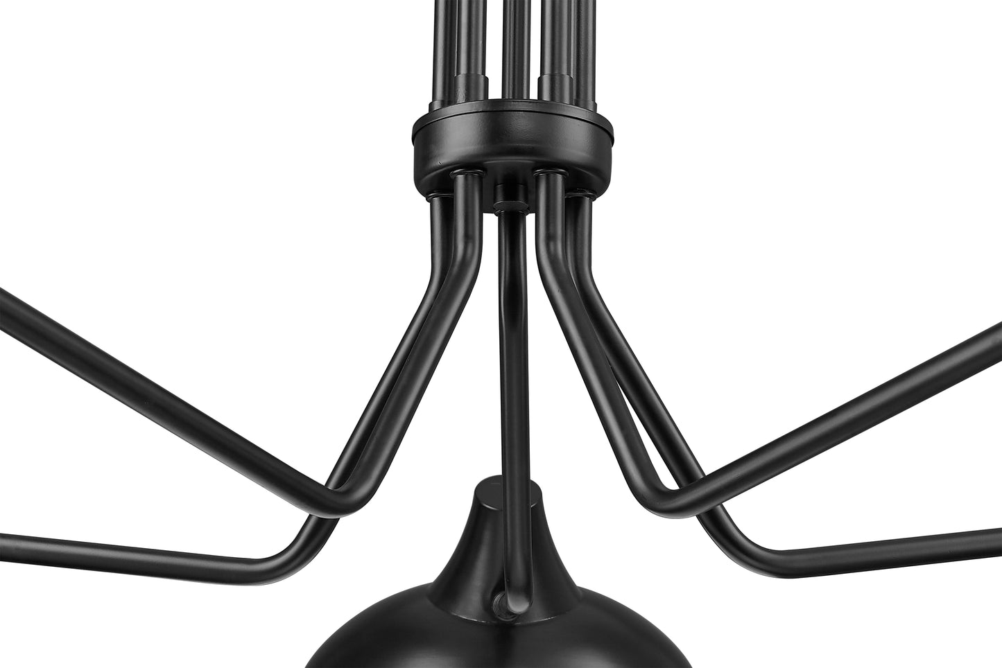1942-5MB - Bellamy 5 Light 52" Chandelier - Matte Black