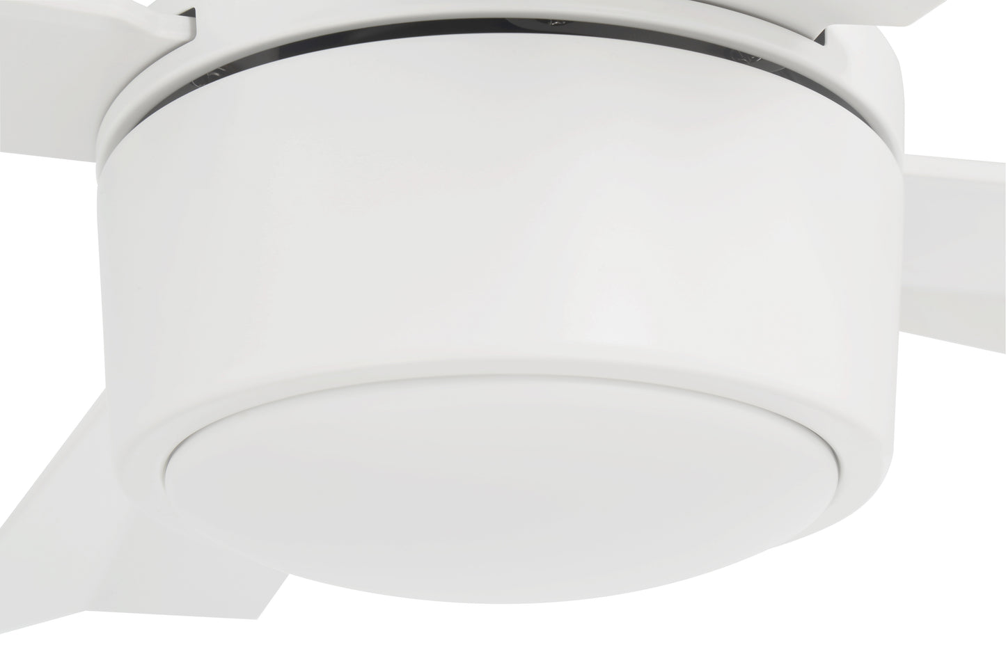 THO42W4 - Theo Indoor/Outdoor 42" 4 Blade Indoor Outdoor Ceiling Fan with Light Kit - White