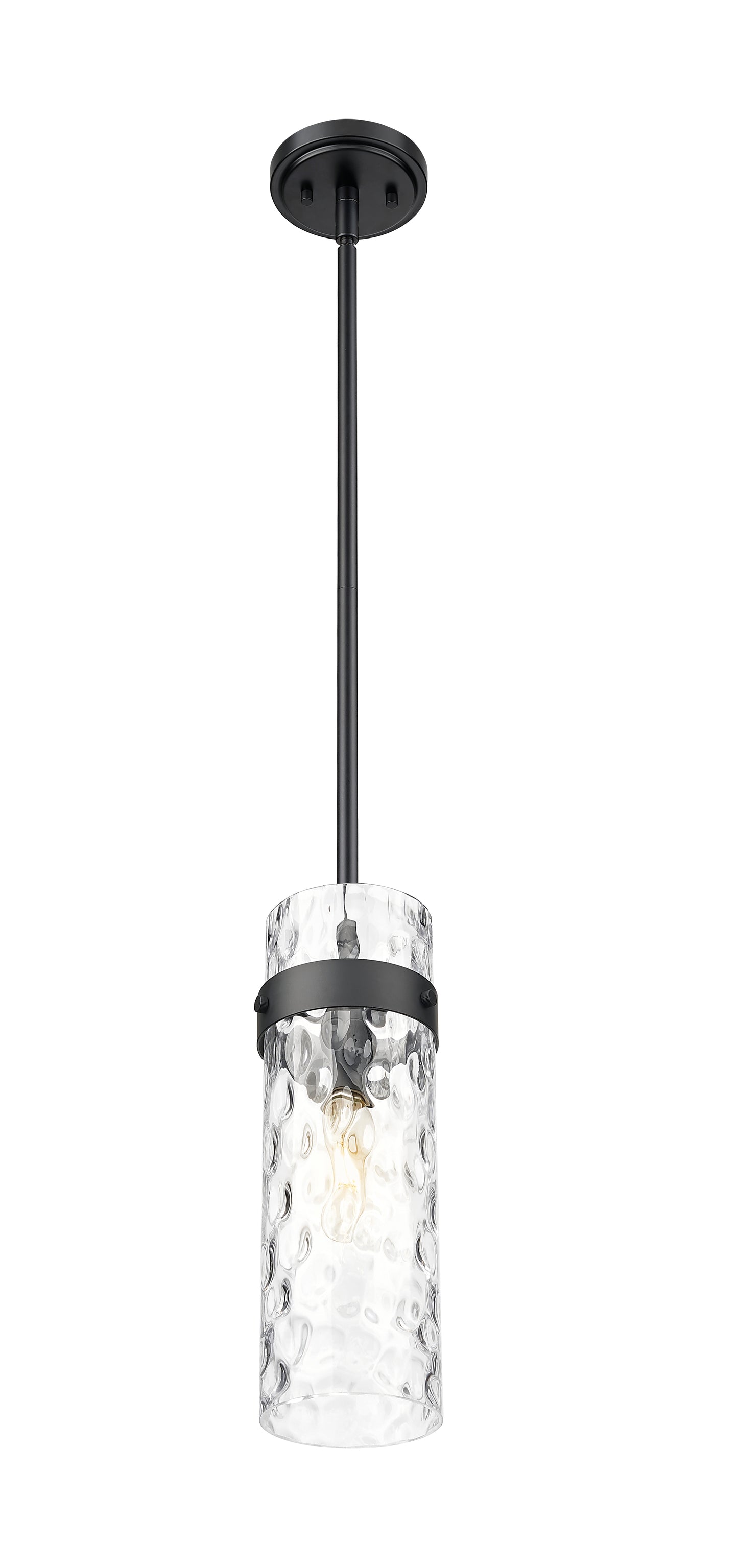 7002P5-ROD-MB - Fontaine 1 Light 6" Pendant - Matte Black