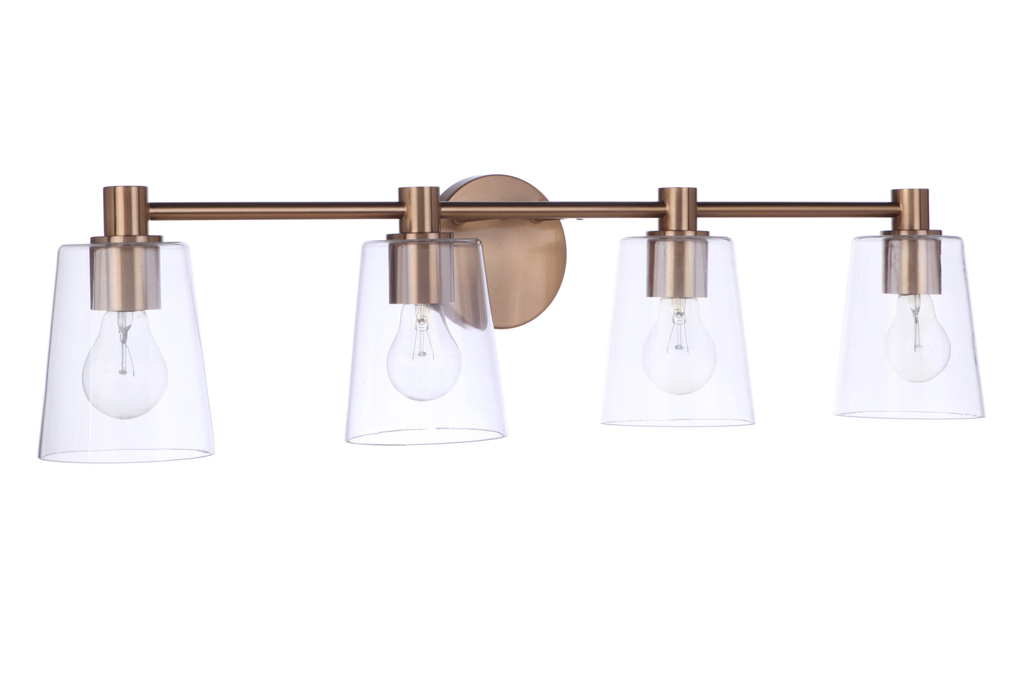 12633SB4 - Emilio 4 Light 33" Wide Vanity Light - Satin Brass