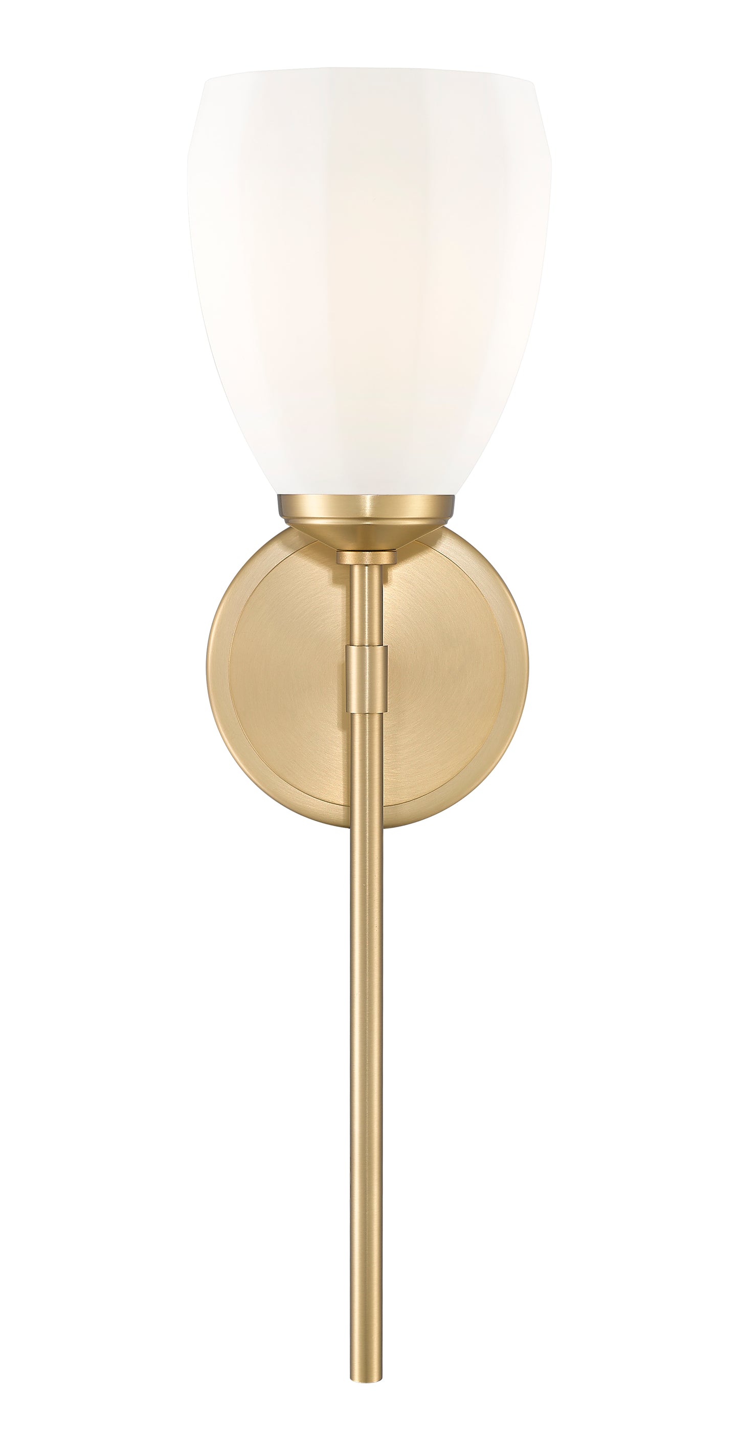 7004-1S-MGLD - Oren 1 Light Wall 19" Sconce - Modern Gold