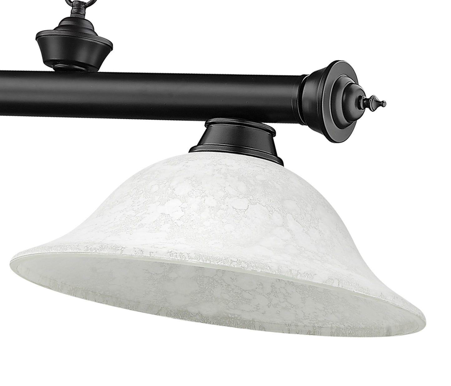 2306-3MB-WM16 - Cordon 3 Light 58" Billiard - Matte Black