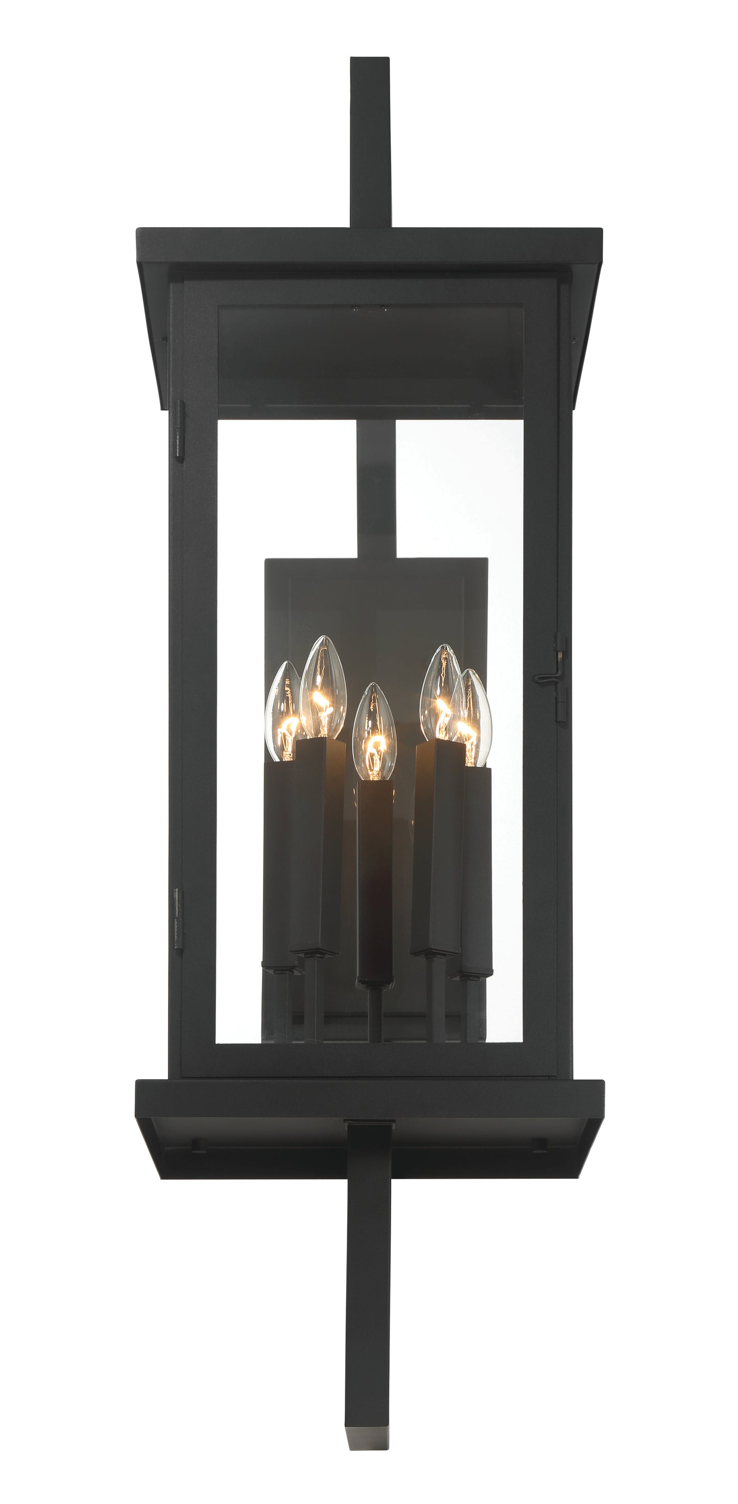 ZA8030-TB - Jordan 5 Light 38" High Outdoor Wall Lantern - Textured Black