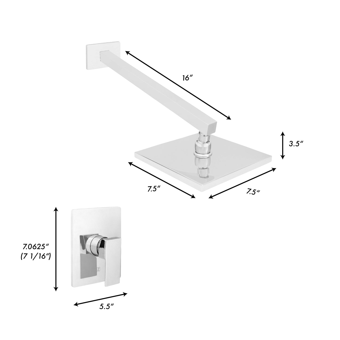 BLS-SHF-CH - Bliss Shower Faucet in Chrome