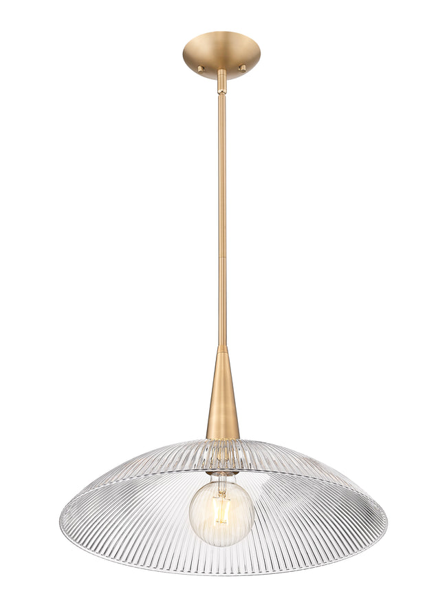 3051P18-MGLD - Lunelle 1 Light 18" Pendant - Modern Gold