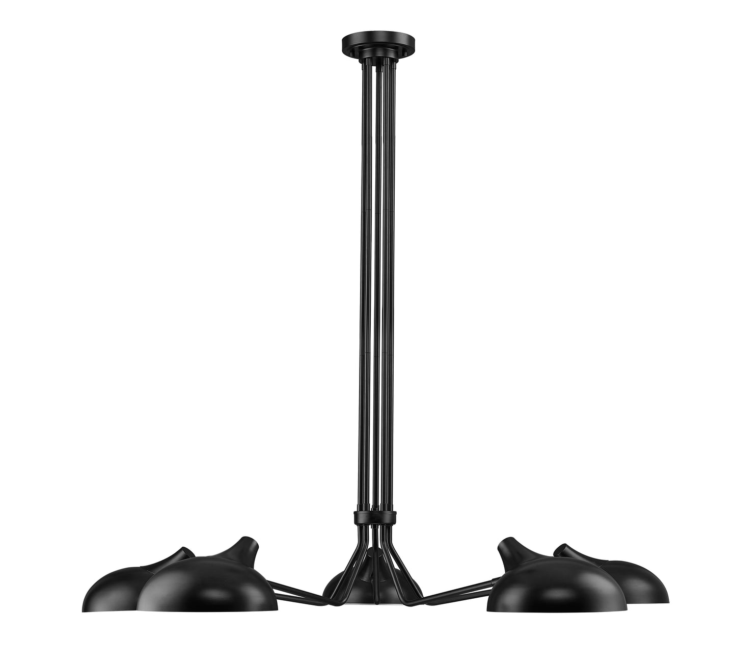 1942-5MB - Bellamy 5 Light 52" Chandelier - Matte Black