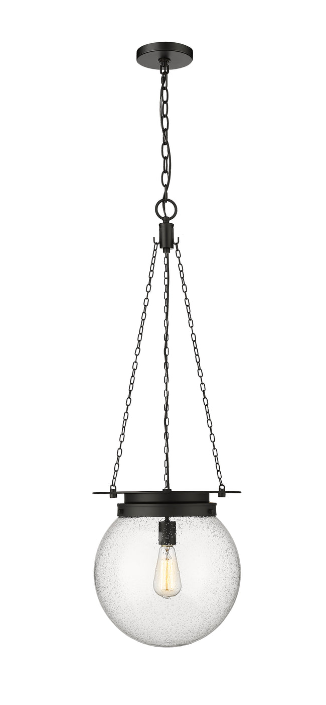 7506P13-MB - Calhoun 1 Light 13" Pendant - Matte black
