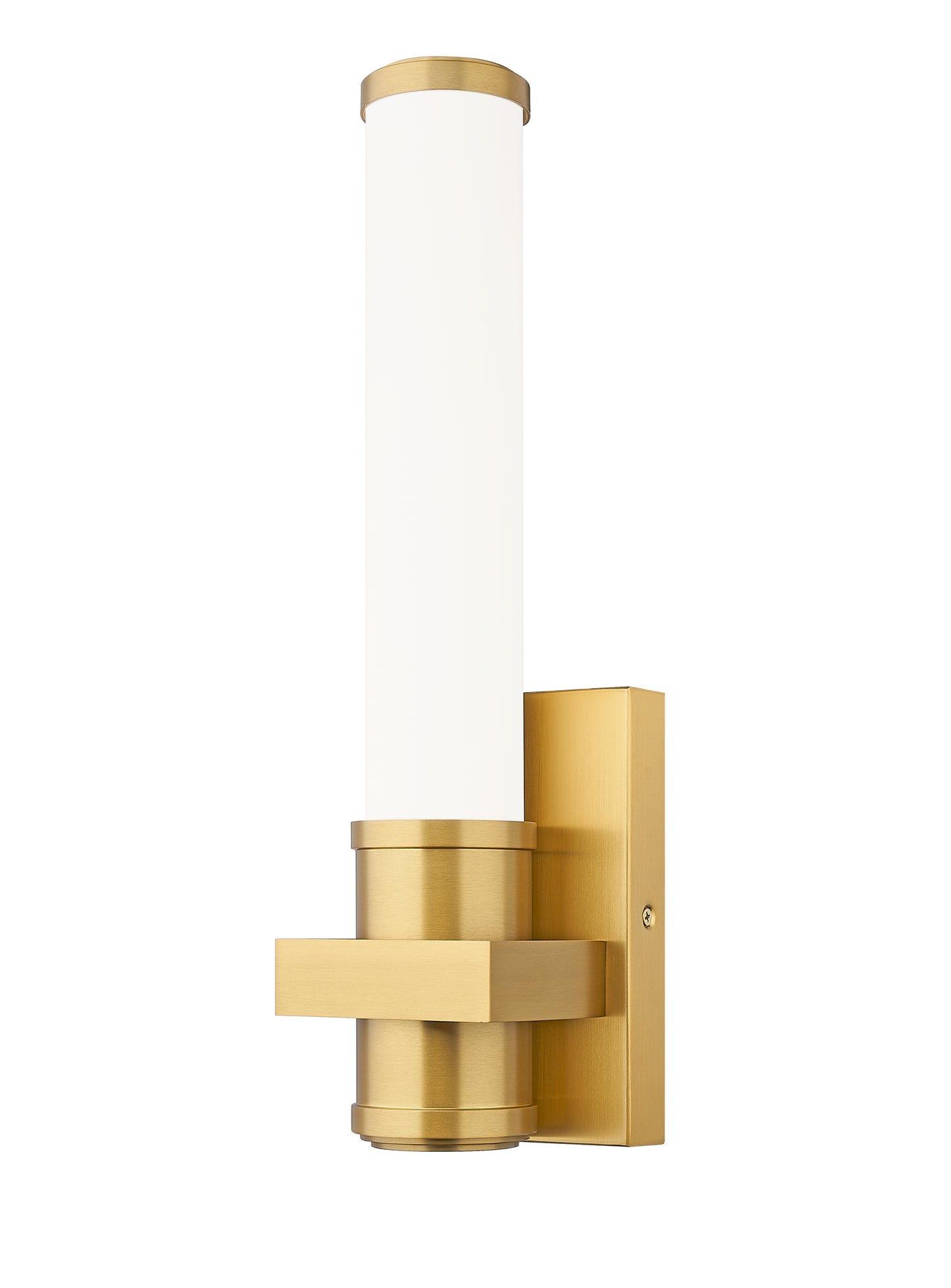 1019-1S-MGLD-LED - Idris 1 Light Wall 16" Sconce - Modern Gold