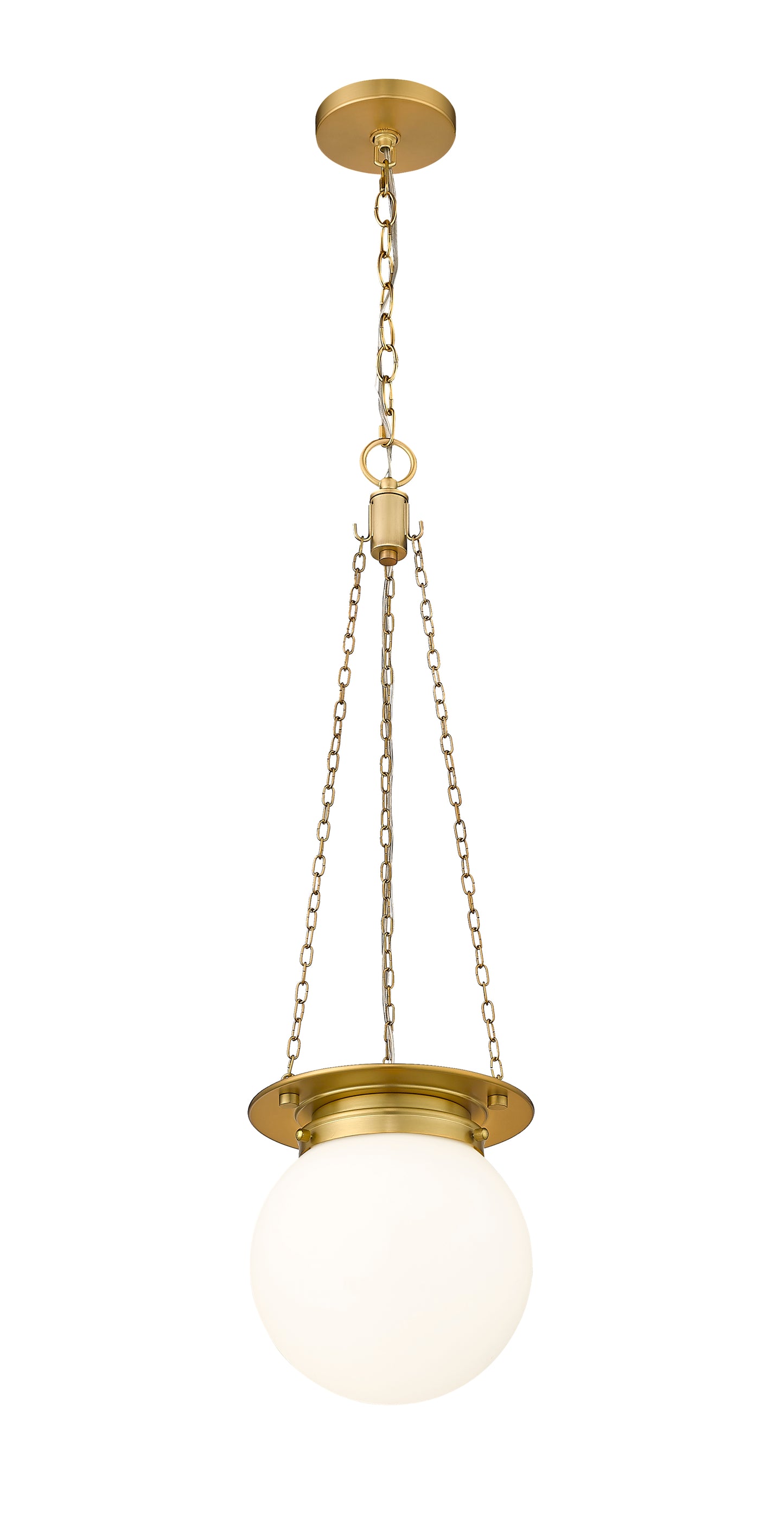 7505P9-HBR - Calhoun 1 Light 9" Pendant - Heritage Brass