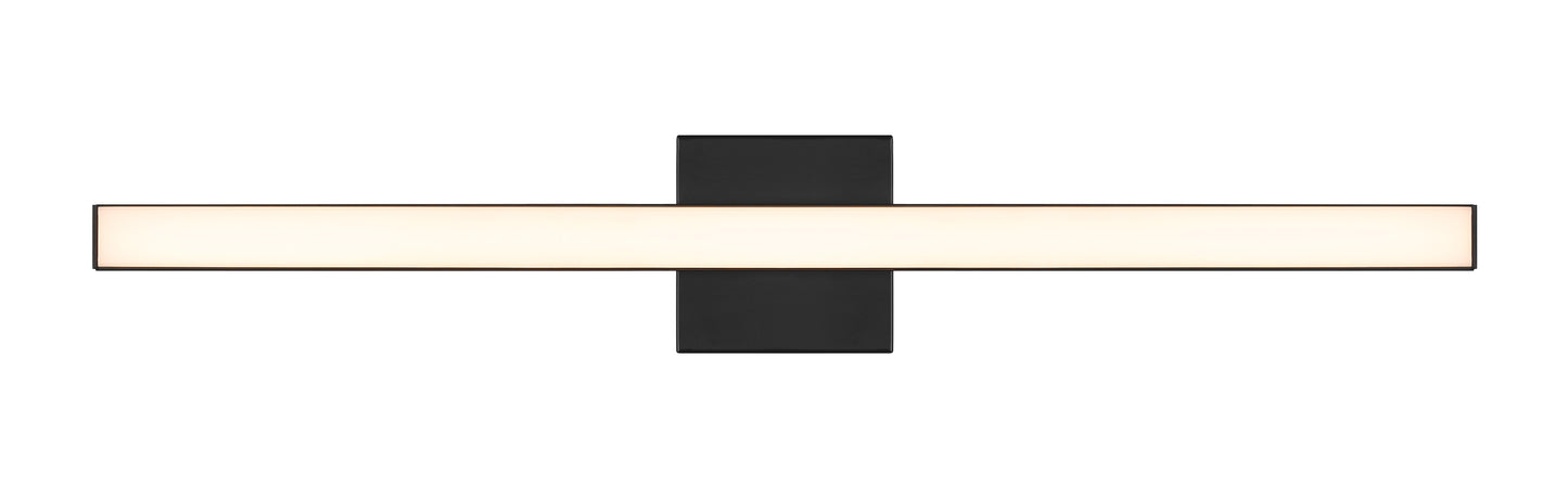 10130FB-LED - Trim 1 Light 30" Wide LED Vanity Light - Flat Black