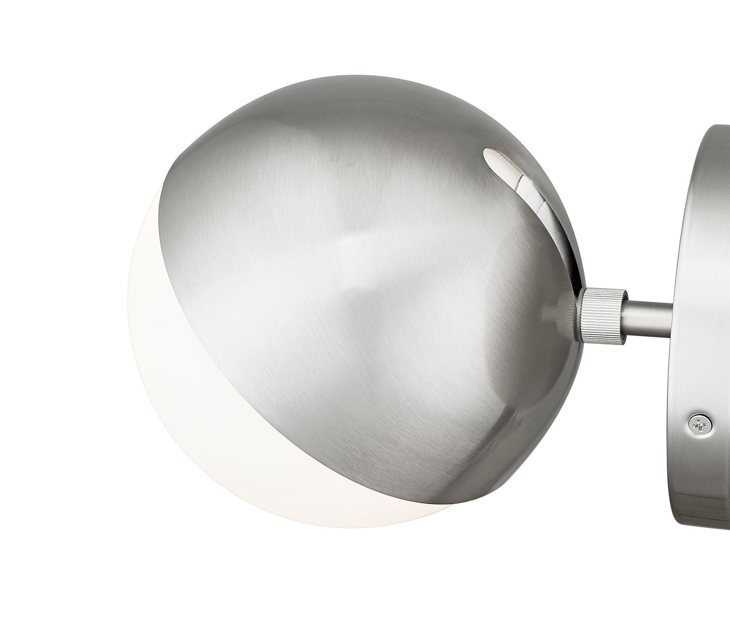 7517-1S-BN - Realm Sphere 1 Light Wall 6" Sconce - Brushed Nickel