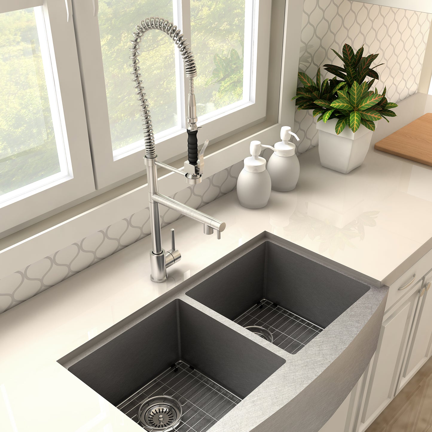 VNG-KF-BN - Van Gogh Kitchen Faucet in Brushed Nickel