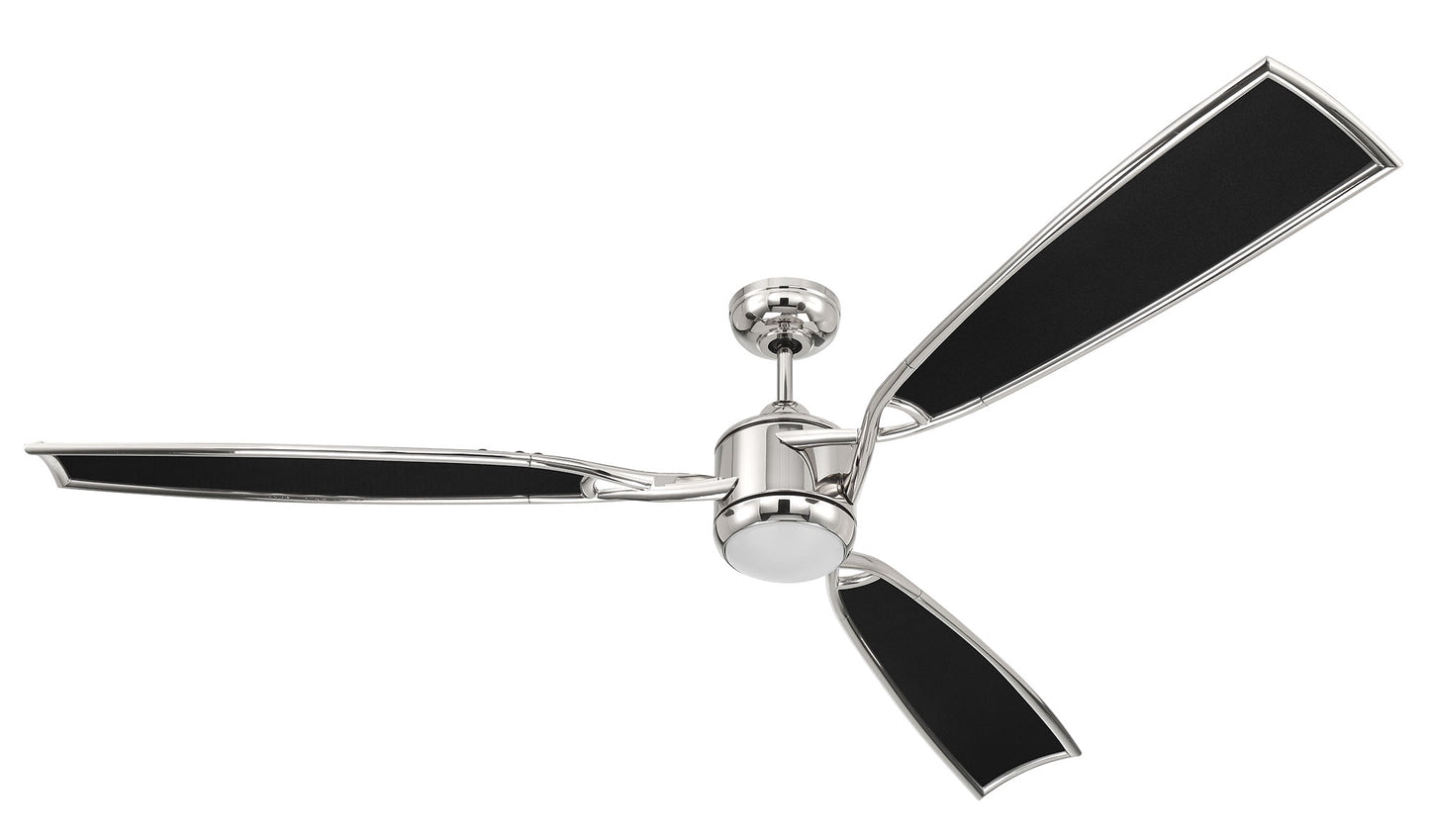 VIA72PLN3 - Viva 72" 3 Blade Ceiling Fan with Light Kit - Polished Nickel