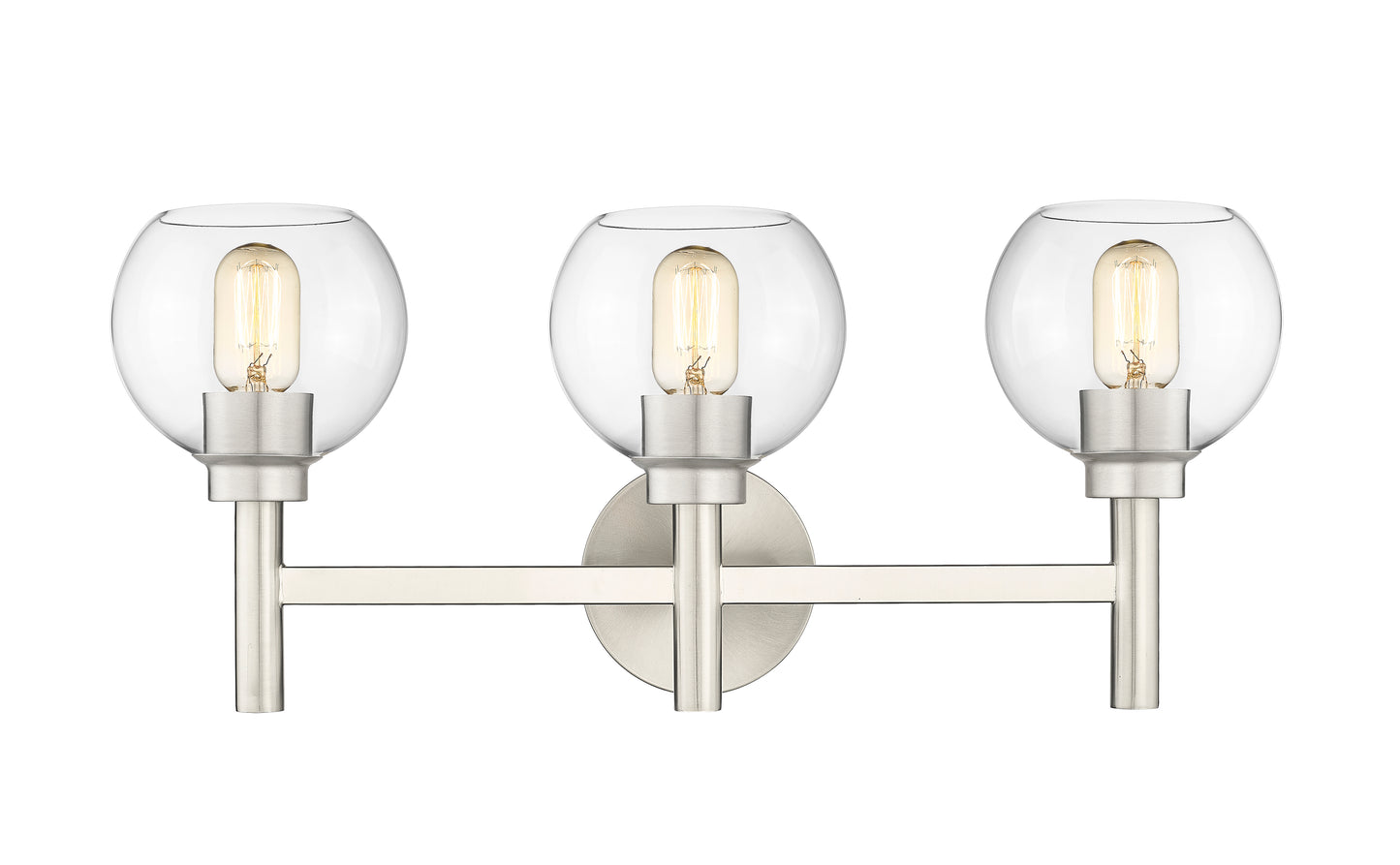 7502-3V-BN - Sutton 3 Light 24" Vanity - Brushed Nickel