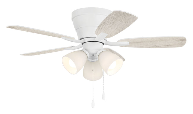 WHL42W5C3 - Wheeler 42 3-Light 42" 5 Blade Ceiling Fan with Light Kit - White