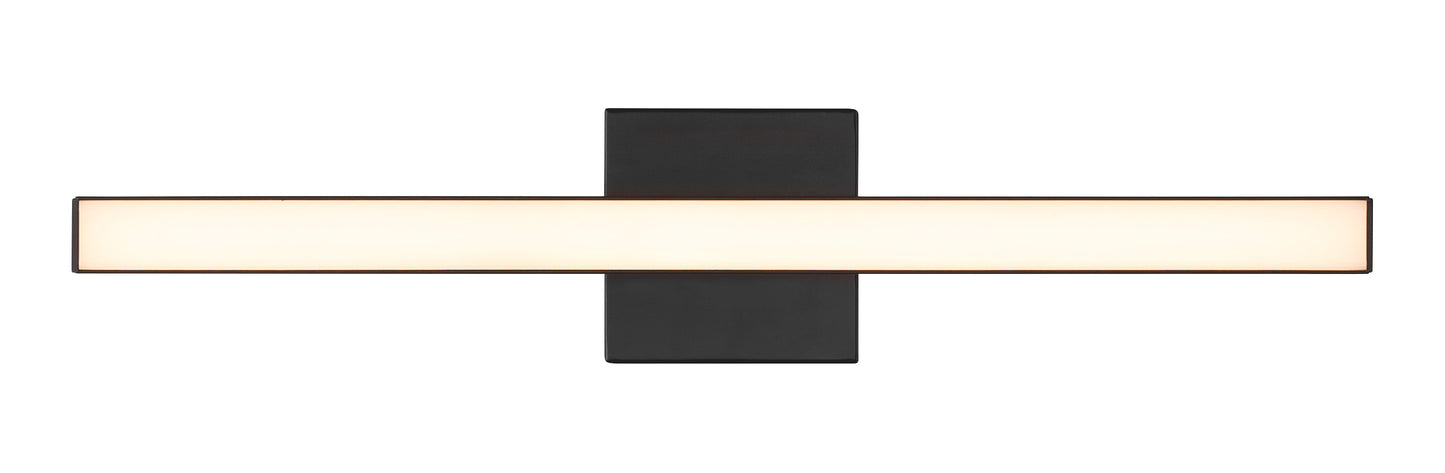 10124FB-LED - Trim 1 Light 24" Wide LED Vanity Light - Flat Black