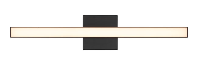 10124FB-LED - Trim 1 Light 24" Wide LED Vanity Light - Flat Black