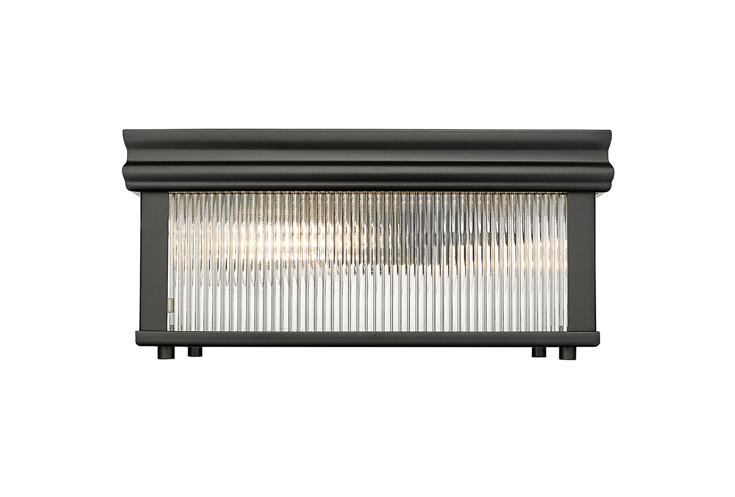 7504FS13-MB - Carnaby 2 Light Flush 13" Mount - Matte Black