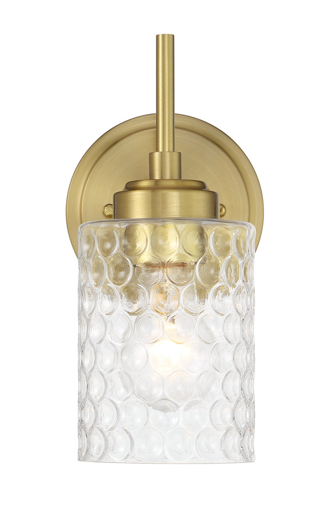 60501-SB - Claire 1 Light 10" High Wall Sconce - Satin Brass