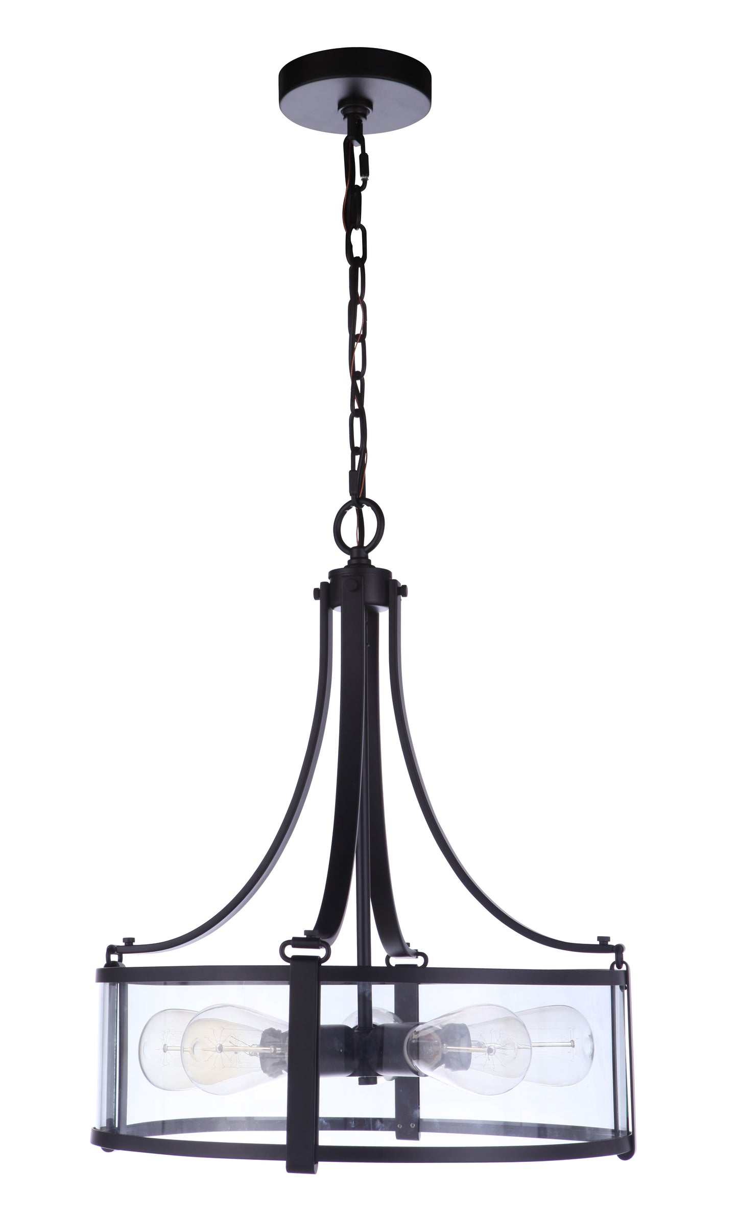 55395-FB - Elliot 5 Light 16" Wide Pendant - Flat Black
