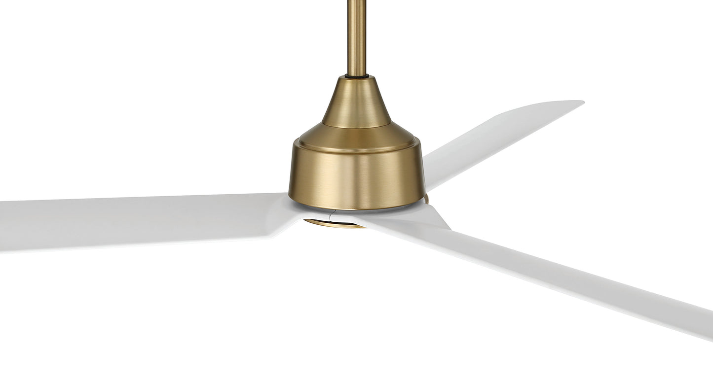 CHM52SB3 - Charming 52" 3-Blade Indoor Ceiling Fan 52" 3 Blade Ceiling Fan with Light Kit - Satin Brass