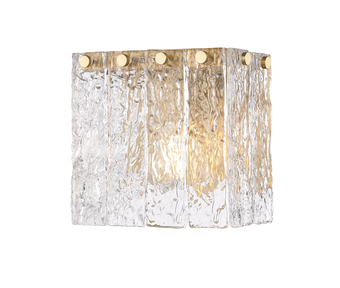 1943-1S-MGLD - Glacier 1 Light Wall 7" Sconce - Modern Gold