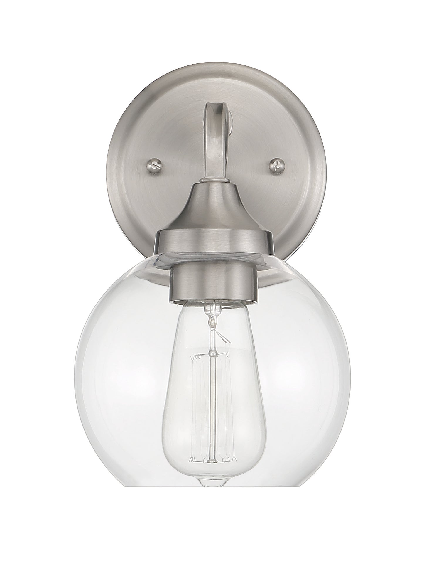 56201-BNK - Glenda 1 Light 9.75" High Wall Sconce - Brushed Nickel