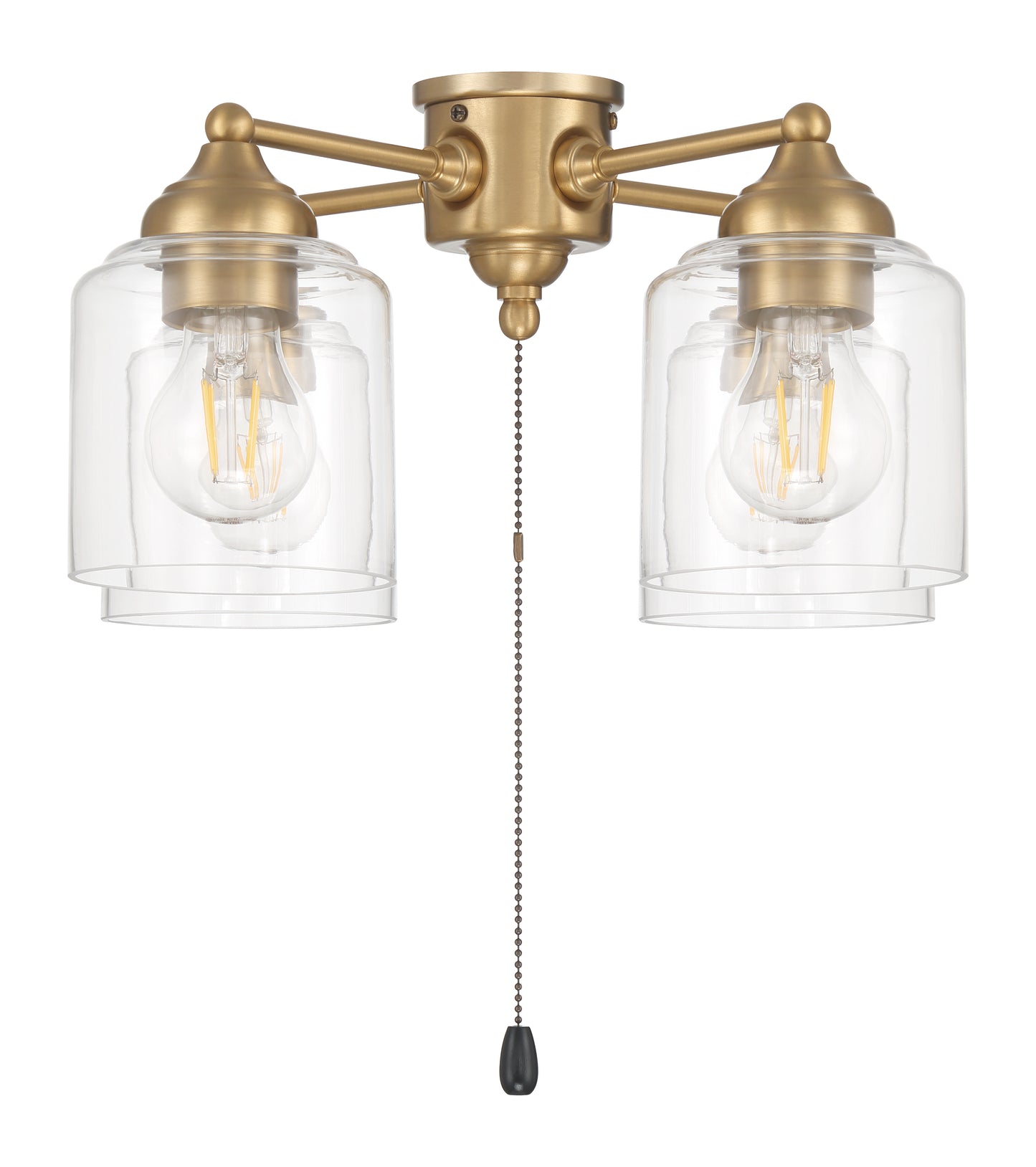 LK2606-4L-LED-SB - 4 Light Light Kit in Satin Brass (Clear Glass)