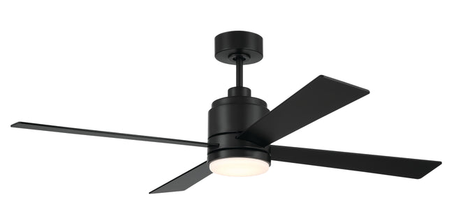 MCY52FB4 - McCoy 52 4 Blade 52" 4 Blade Ceiling Fan with Light Kit - Flat Black