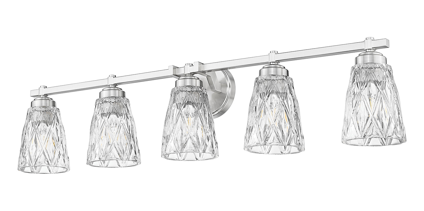 1960-5V-BN - Andree 5 Light 40" Vanity - Brushed Nickel