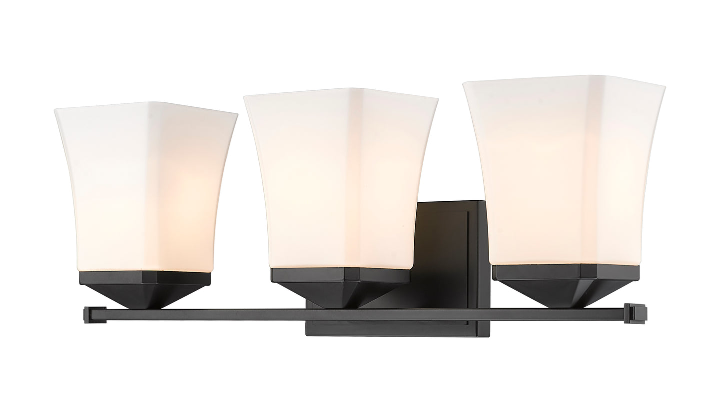 1939-3V-MB - Darcy 3 Light 22" Vanity - Matte Black