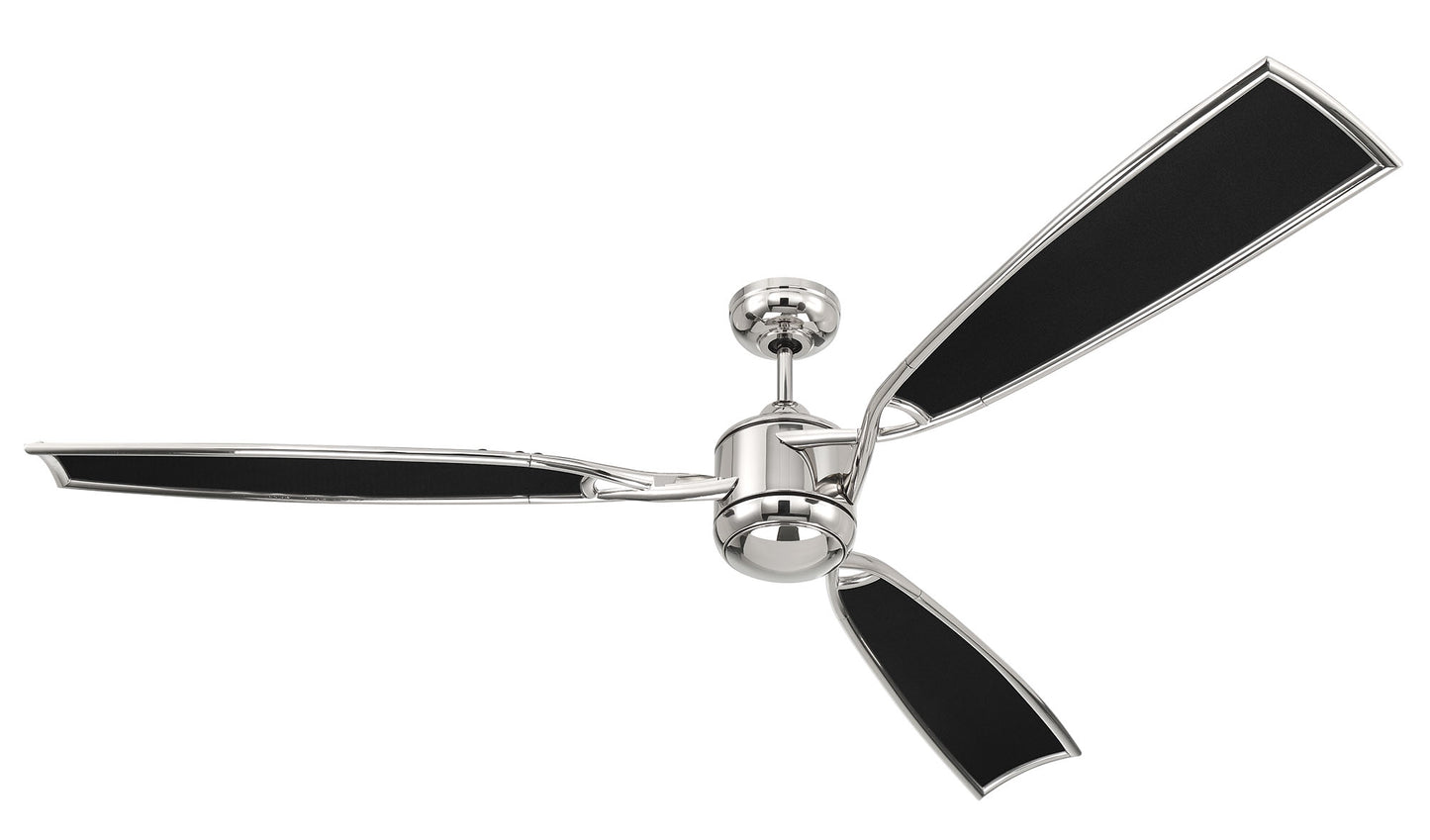 VIA72PLN3 - Viva 72" 3 Blade Ceiling Fan with Light Kit - Polished Nickel